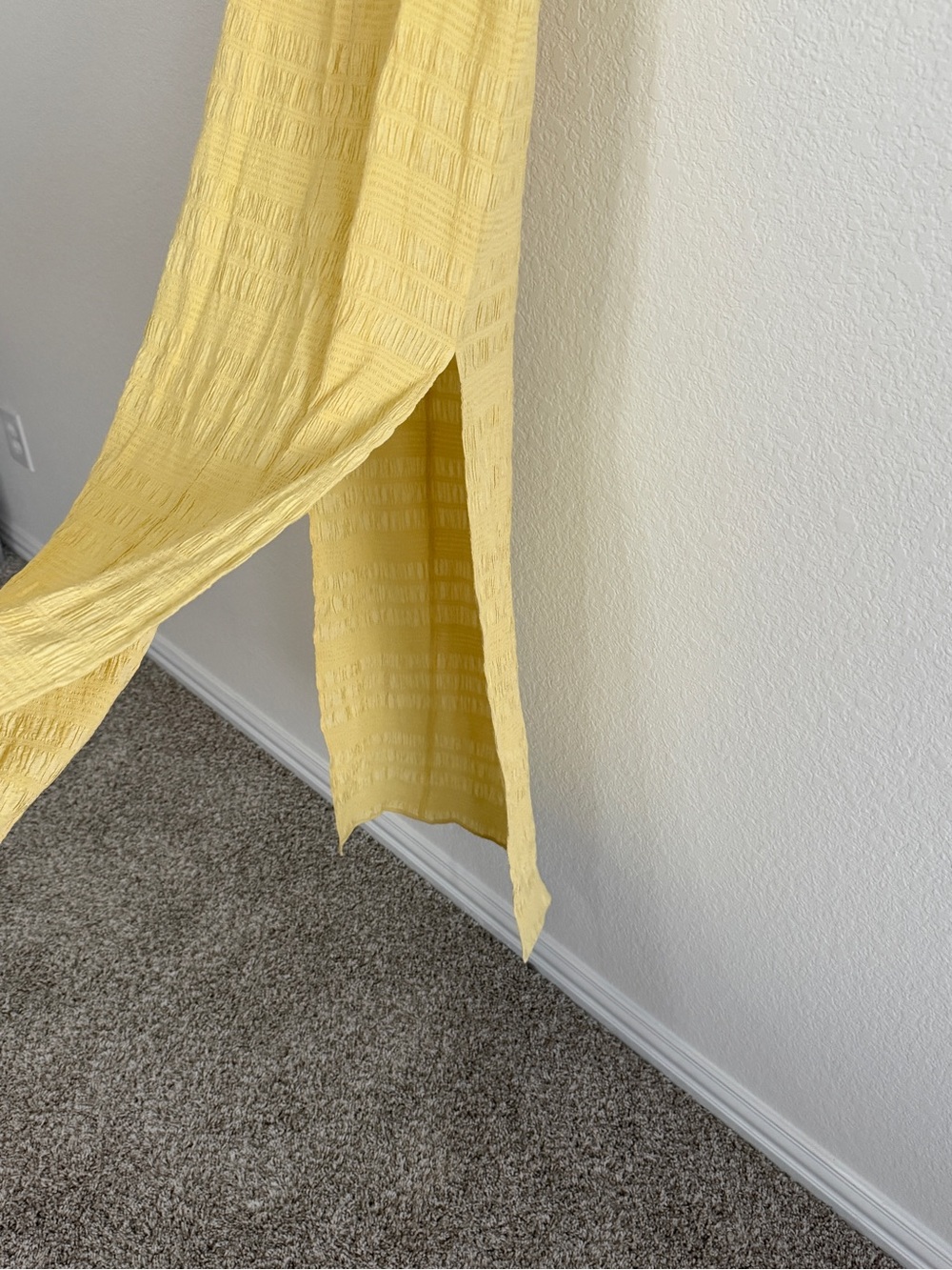 LPA Yellow Slip dress with Front Cutout size small - Picture 4 of 11